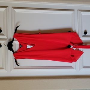 Nwt express red sleeveless flutter back top